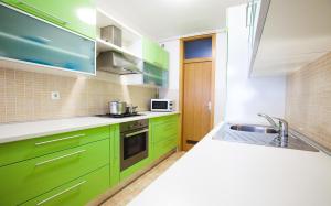 Kuchyň nebo kuchyňský kout v ubytování Apartment Lana