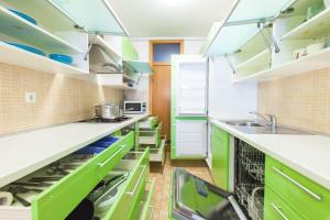 Kuchyň nebo kuchyňský kout v ubytování Apartment Lana