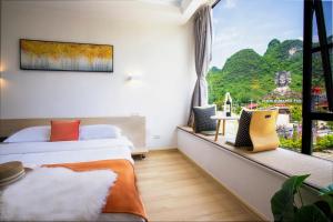 山景或在the country house看到的山景