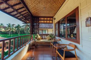 Balkón nebo terasa v ubytování Munari Resort Ubud