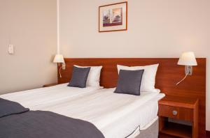 Postel nebo postele na pokoji v ubytování Hotel Rigga