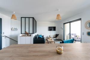 Posezení v ubytování L'étincelle de Stagnola - Vue mer