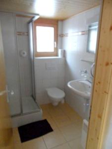 Koupelna v ubytování 8 bedrooms house with terrace and wifi at Haut Intyamon