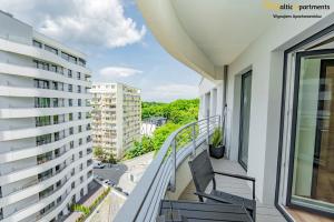 Balkon lub taras w obiekcie Baltic Apartments - Sun Towers