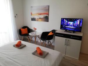 TV a/nebo společenská místnost v ubytování House Kapetanović