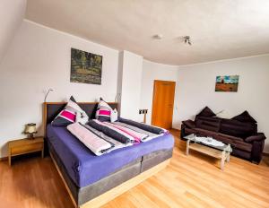 Postel nebo postele na pokoji v ubytování Ferienwohnung Maris