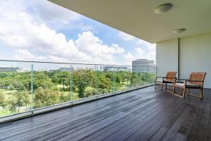 Balkón nebo terasa v ubytování North Park Serviced Apartment Bangkok