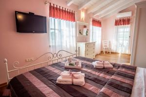 TV a/nebo společenská místnost v ubytování Villa Pavicini 2181