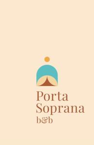 a logo for a restaurant with a mans head and mustache at B&B Porta Soprana in Trentinara