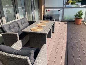 Posedenie v ubytovaní Apartamenty Kapitańskie Kasprowicza 20A taras