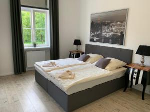 Säng eller sängar i ett rum på Hotel am Schlosspark Superior - Adults Only Hotel