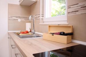 Kuchyň nebo kuchyňský kout v ubytování Apartments Luka i Toni
