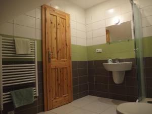 Koupelna v ubytování Rideczech guesthouse a cykloservis