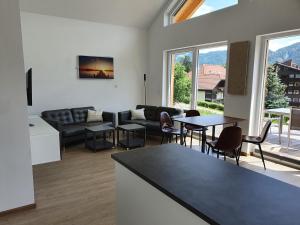 A seating area at Ferienhäuser Seetraum Premium Card inklusive