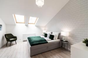 Posteľ alebo postele v izbe v ubytovaní Quiet very central & stylish apt