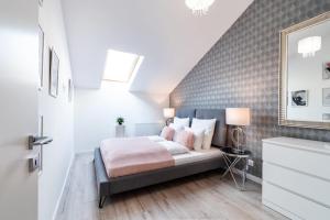 Posteľ alebo postele v izbe v ubytovaní Quiet very central & stylish apt