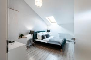 Posteľ alebo postele v izbe v ubytovaní Quiet very central & stylish apt