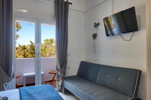 TV a/nebo společenská místnost v ubytování HOTEL ATHINA