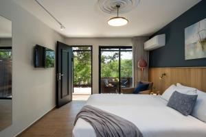 Postelja oz. postelje v sobi nastanitve Keshet Yehonatan Country Lodging