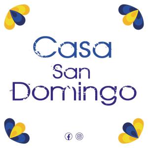 une affiche avec les mots cisco san dominico dans l'établissement Casa San Domingo, à Marina di Camerota