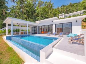 an image of a house with a swimming pool at M&C Villa 2 bedrooms Lamai Amazing view in Lamai