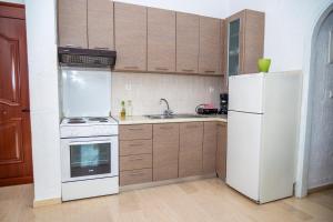 Kuchyň nebo kuchyňský kout v ubytování Bay View Apts II