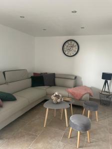 Khu vực ghế ngồi tại Gîte l’Inattendu