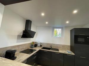 Nhà bếp/bếp nhỏ tại Gîte l’Inattendu