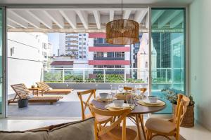 Гостиная зона в Cobertura em Ipanema - Vista oceânica - JAC1
