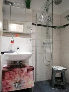 Ένα μπάνιο στο Ferienhaus Naturnah