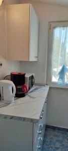 Kuchyň nebo kuchyňský kout v ubytování Apartments Josko Barbat