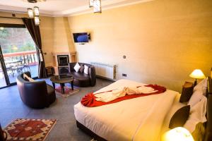 Letto o letti in una camera di Aurocher Marrakech Ourika Oukaimeden