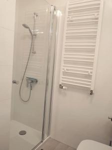 Kúpeľňa v ubytovaní Apartament Turkusowy Kołobrzeg Podczele