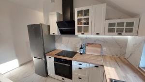 Kuchyňa alebo kuchynka v ubytovaní Apartamenty Starowiejska 39, Ryczów - 10km od Zator Energylandia