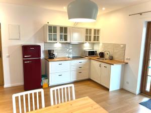 Kuchnia lub aneks kuchenny w obiekcie Apartament z ogrodem