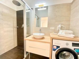 Kúpeľňa v ubytovaní Steiner Residences Vienna Nestroyplatz