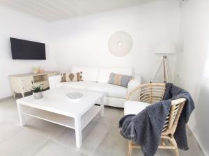 A television and/or entertainment centre at Evgenia Seafront House