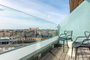 Svalir eða verönd á Radisson Blu Hotel Uppsala
