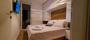 Posteľ alebo postele v izbe v ubytovaní Apartman Marčelina 2 in Trogir