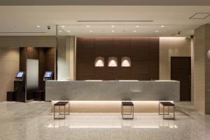 Lobbyn eller receptionsområdet på Via Inn Okayama