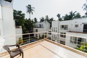 Μπαλκόνι ή βεράντα στο VILLA M - JIA 4 CANDOLIM GOA 3BHK, Pool Facing, Near Beach, Free Breakfast, Free WIFI and Prime location
