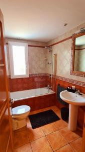 Koupelna v ubytování Casa Ladena
