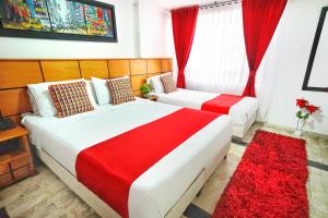 Postelja oz. postelje v sobi nastanitve Hotel Embajada Real
