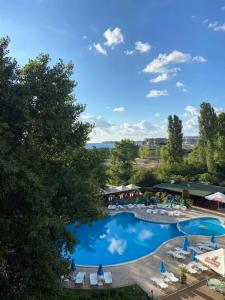 an overhead view of a pool at a resort at Sirena Hotel- ALL INCLUSIVE in Sunny Beach