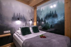 Posteľ alebo postele v izbe v ubytovaní Apartament Forest Centrum