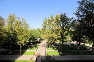 Un jardín fuera de Family Hotel