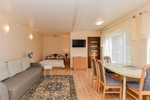 TV a/nebo společenská místnost v ubytování Apartamentų nuoma + 5 fotografií