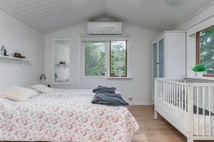 Postel nebo postele na pokoji v ubytování Nice and family friendly holiday home in Trensum Karlshamn