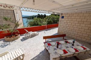 Balkón alebo terasa v ubytovaní A1-apartment 50m from the beach with the sea view