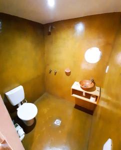 een badkamer met een toilet en een wastafel bij Cielito Lindo in Cafayate